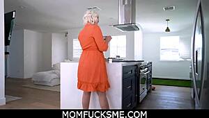 Step Mom Deepthroats and Handjobs