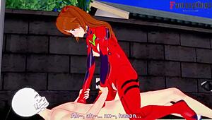 Asuka Fucking Mecha Suite Pov Neo Genesis Evangelion Short