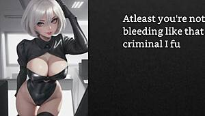 Faygrey's kinky show with intense CBT and A2M action