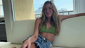 I’m edging hard with my sexy blonde step sister Addison Vodka in pov.