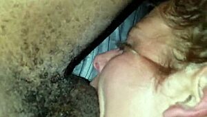 Horny White Slut with Big Black Cock