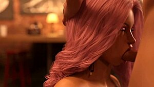 All erotic scenes from the anime game - Fetish Navigator Part 5