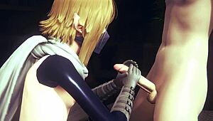 Yaoi Femboy Zelda Gives Link Wild Handjob! Wow, That Sissy Crossdress Blowjob Rocks Asian Manga!