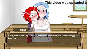 Hana's exposure in blooming flower anime part 1