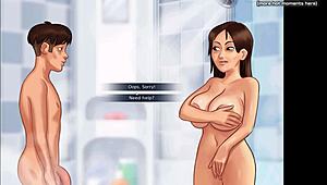 Gorgeous Milf Adult Breastfeeding In Summertime Saga Gameplay