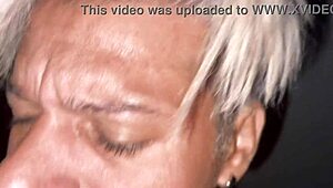 Gay sex following a ball game with a busty slut who craves a cock without testicles