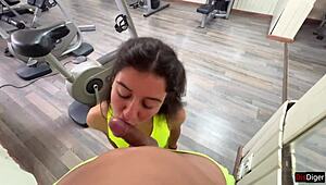 They had a quickie in the gym