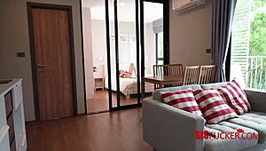 watching the stepsis slowly drop her panties and start masturbating