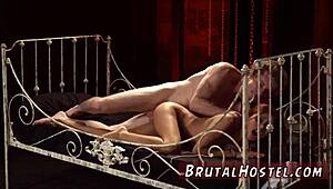 Big tit teen jade jantzen licks tiny blonde's feet in extreme domination