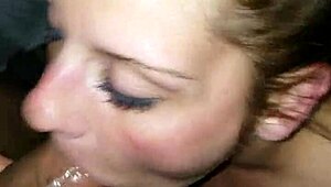 Horny White Slut with Big Black Cock