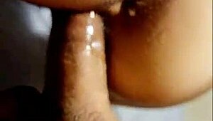 Maid satisfies her mistress with a sloppy banana blowjob before a sensual massage