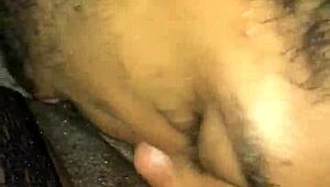 Ebony Couple Gives Some Good Head Real Quick