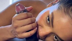 pov blowjob with nysdel ends in a messy cum explosion