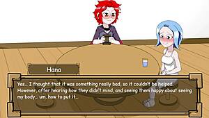 Hana's exposure in blooming flower anime part 1