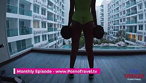 thai amateur with natural tits gets hardcore blowjob and fucking without condom