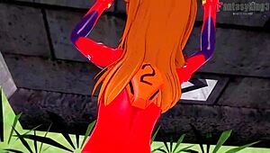 Asuka Fucking Mecha Suite Pov Neo Genesis Evangelion Short