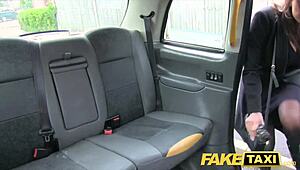 Fake Taxi Busty Babe Takes Huge Cum Shot on Tits