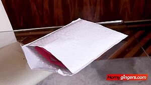 Redhead lucy seduces stepfather, gets pussy drilled hard