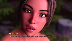 Enjoy the walk with girlfriend in first kiss game porn story 3