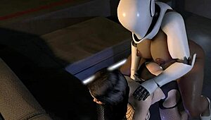 Haydee stress test in anime game with characters