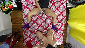 Queen Rogue and BBC fucking and sucking before cameras