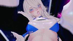 Watch this wet POV blowjob lead to public lap dance fucking in VRChat?