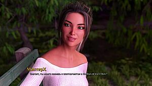 Enjoy the walk with girlfriend in first kiss game porn story 3
