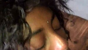 Ebony Couple Gives Some Good Head Real Quick