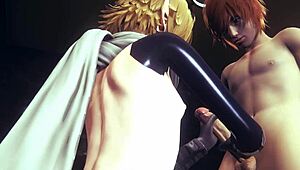 Yaoi Femboy Zelda Gives Link Wild Handjob! Wow, That Sissy Crossdress Blowjob Rocks Asian Manga!