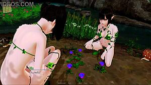 Harem Hotel 405 Features Anime Characters In 3D Cartoon Outfits With Curvy Boobs And Big Tits