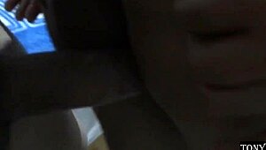 Horny stepsister shows ass to stepbrother alone