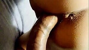 Maid satisfies her mistress with a sloppy banana blowjob before a sensual massage