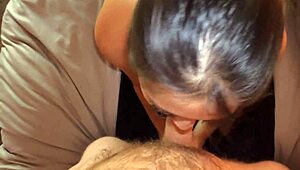 yo, wanna see this asian throat take a messy facial?