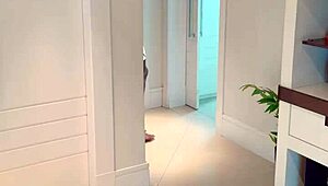 I’m so turned on by my neighbor’s huge cock creaming my pussy!