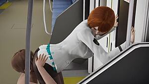 Boku no hero ochako fucks in the metro, that public outdoor sex is wild.