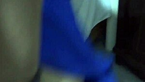 Horny stepsister shows ass to stepbrother alone