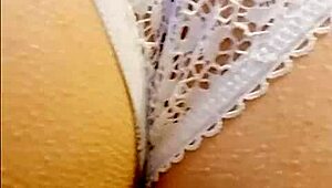 Maid satisfies her mistress with a sloppy banana blowjob before a sensual massage