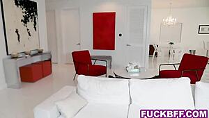 Pranking his teen stepsister and her sexy friends with doggystyle