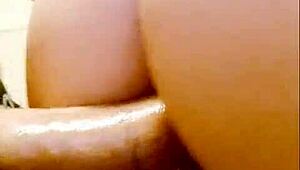 Maid satisfies her mistress with a sloppy banana blowjob before a sensual massage