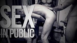 Bareback party kicks off with masked twinks licking tight asses