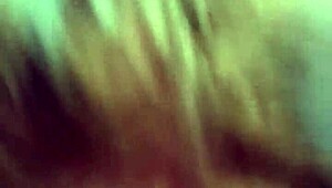 This blue-haired girl is giving me a long, intense blowjob in a casual setting