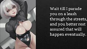 Faygrey's kinky show with intense CBT and A2M action