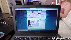 Nasty threesome with stepsis and stepmom