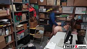 pretty thief gets punished with big cock