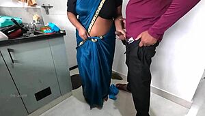 Tamil Maid Sridevi Skillfully Jerks Owner's Hard Cock