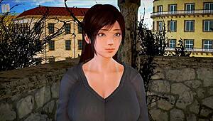 In my new family, the teen with big tits explores erotic adventures