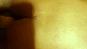 The end of the ebony cumshot scene