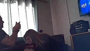 Spycam catches boyfriend with mother-in-law on hidden camera