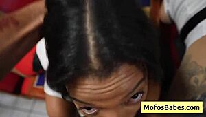 Two Horny Waitresses Fuck Derek Savage in Public Diner