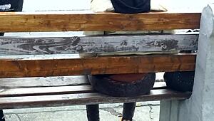 Man, that skinny shorty at the bus stop got serious butt cleavage!